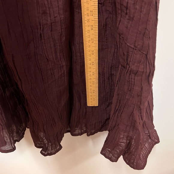 Roolee Mom 100% Linen Crinkle Dress with front pockets size small - Picture 12 of 12